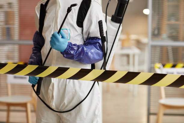 Professional Sewage Cleanup technician working in Valparaiso, IN